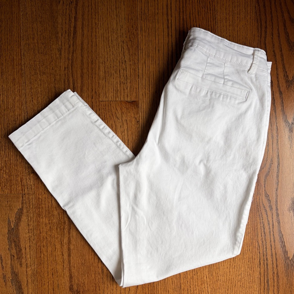 Caslon Stretch Cotton Chino Women’s White Pants - Picture 3 of 10